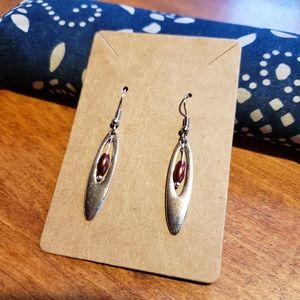 Handmade Silver Metal Geometric Simplicity Earrings